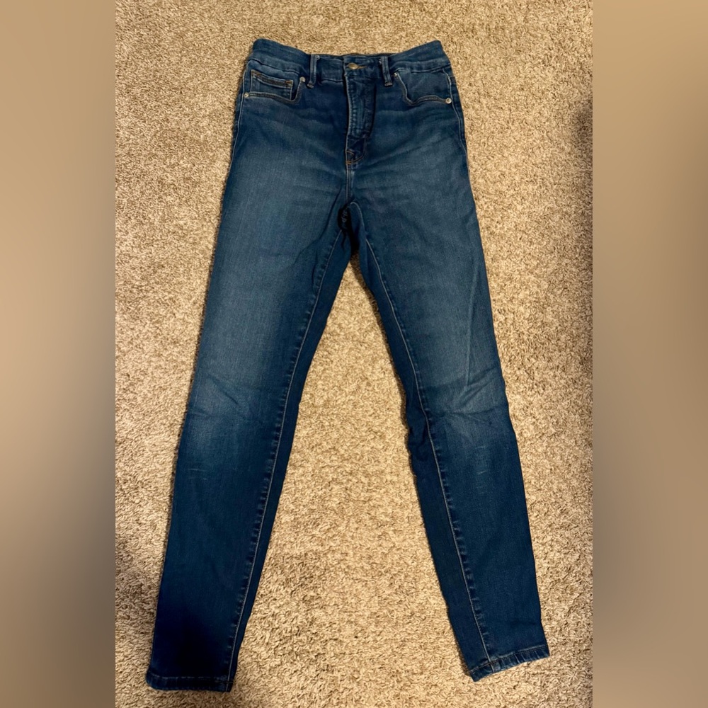 Good American Super Stretch Skinny Ankle Jeans